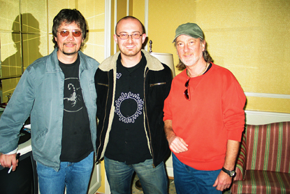 Photo of Don Airey (l), me & Roger Glover (r)